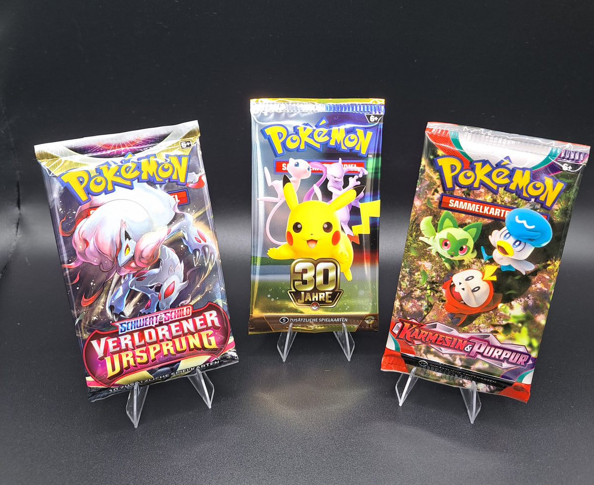 Pokemon Booster Sparpack- 3 verschiedene Booster - Deutsch