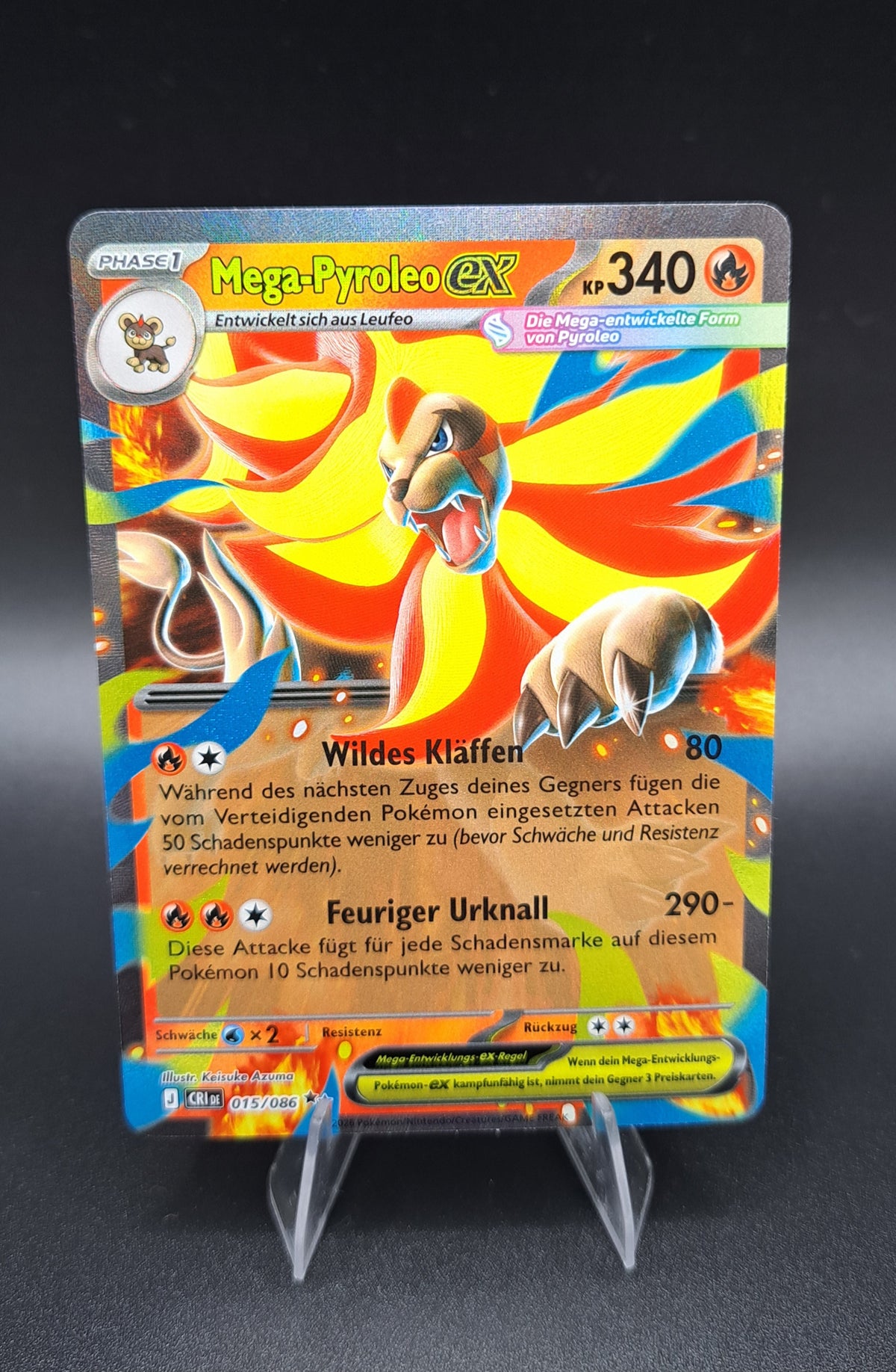 Mega Pyroleo ex (CRI 015)-Deutsch