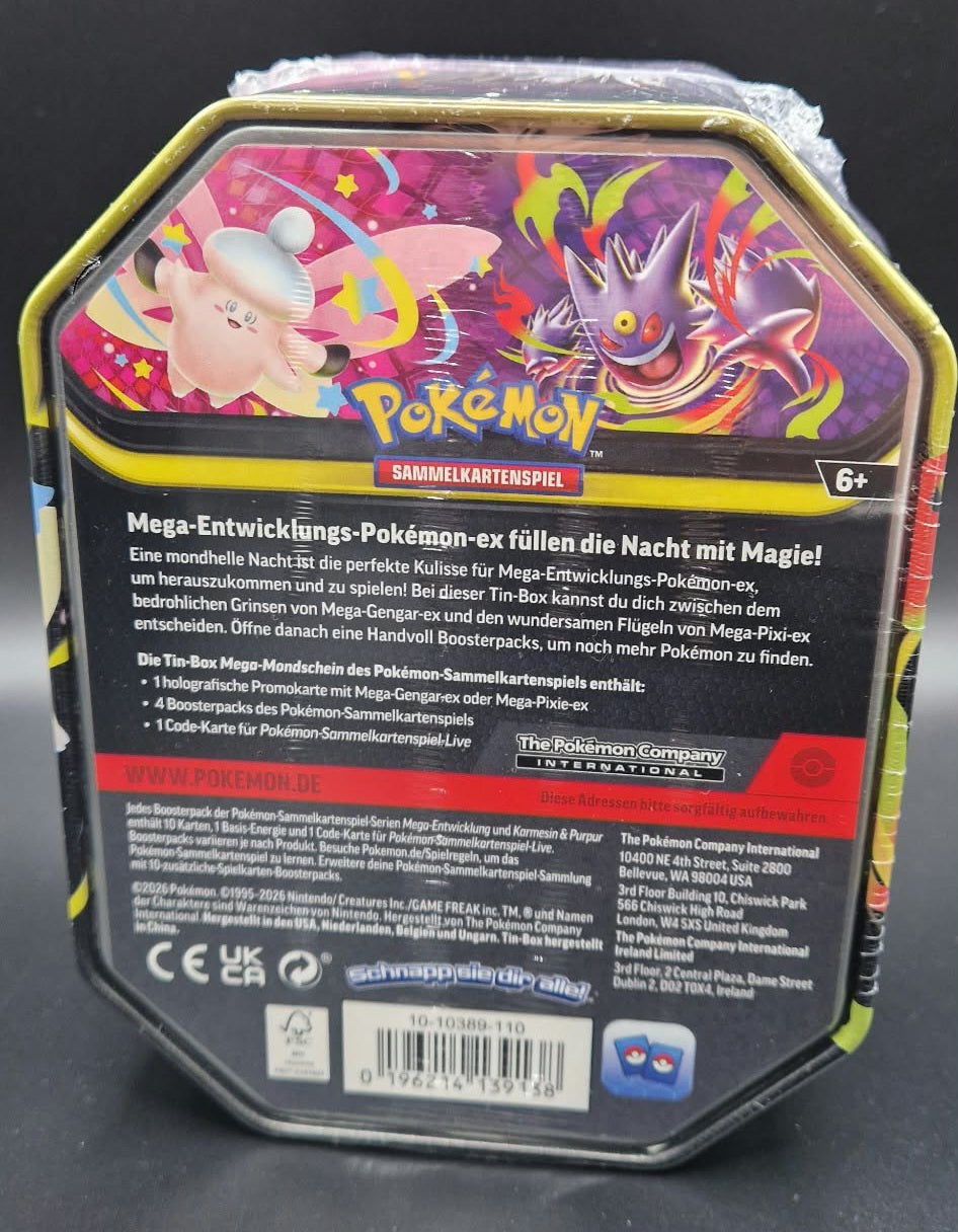 Mega Moonlit Tins: Mega Gengar ex Tin-Box-Deutsch