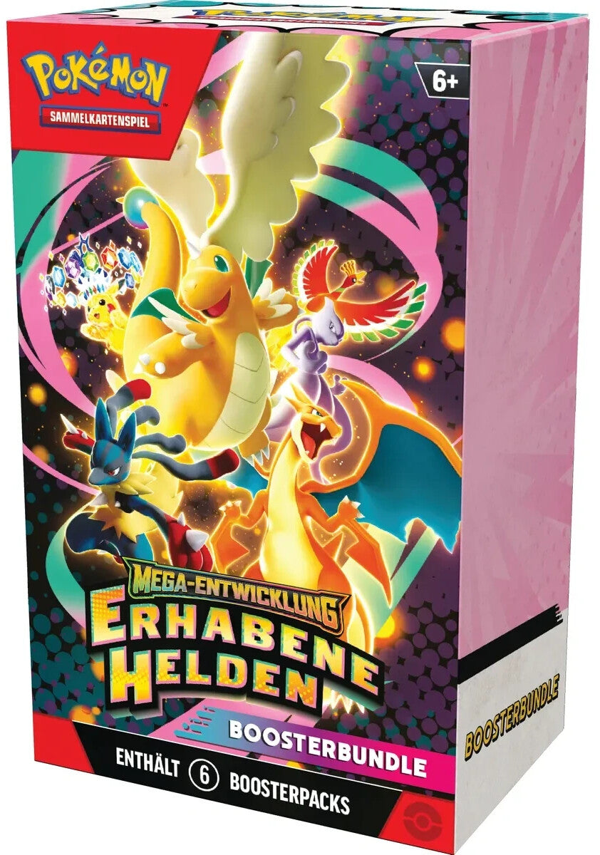 Pokémon Erhabene Helden Booster Bundle 6 Packs-Deutsch