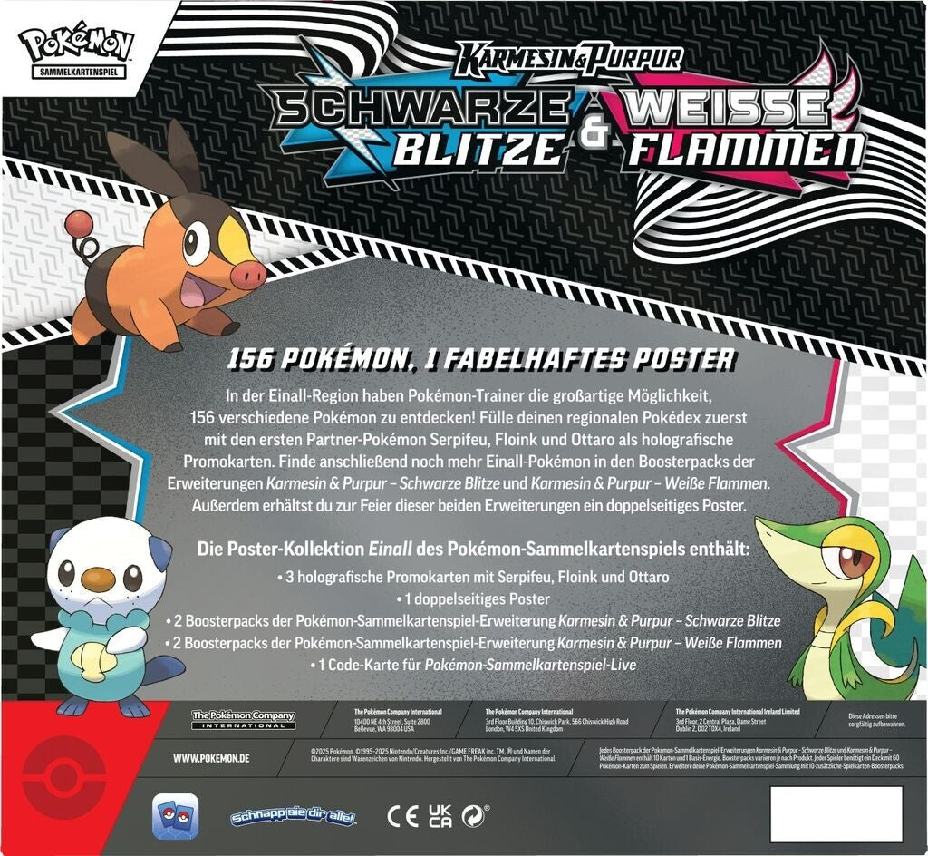Schwarze Blitze & Weiße Flammen: Unova Poster Collection-Deutsch